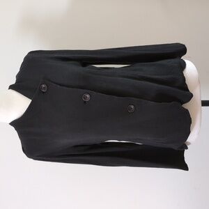 Oska Soft Black Textured Seersucker Jacket